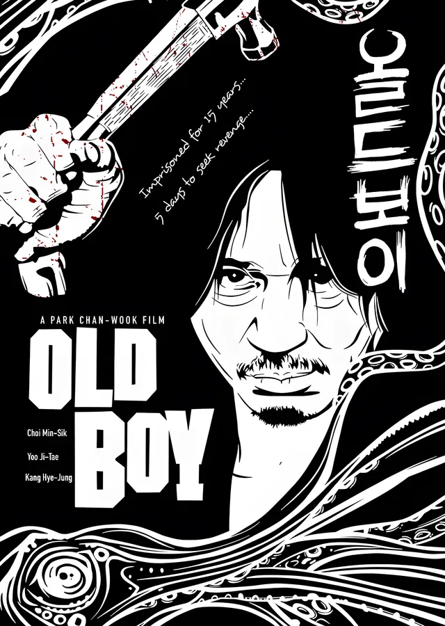Oldboy - Çizgi Afiş metal tablo