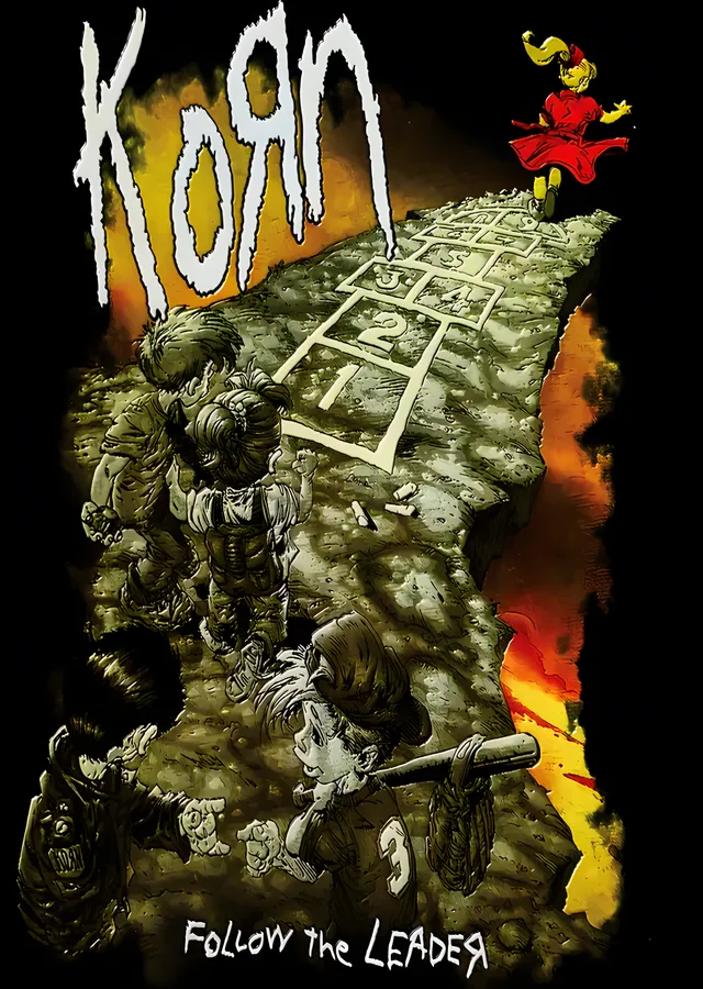 Korn - Follow the Leader Uçurumu metal tablo