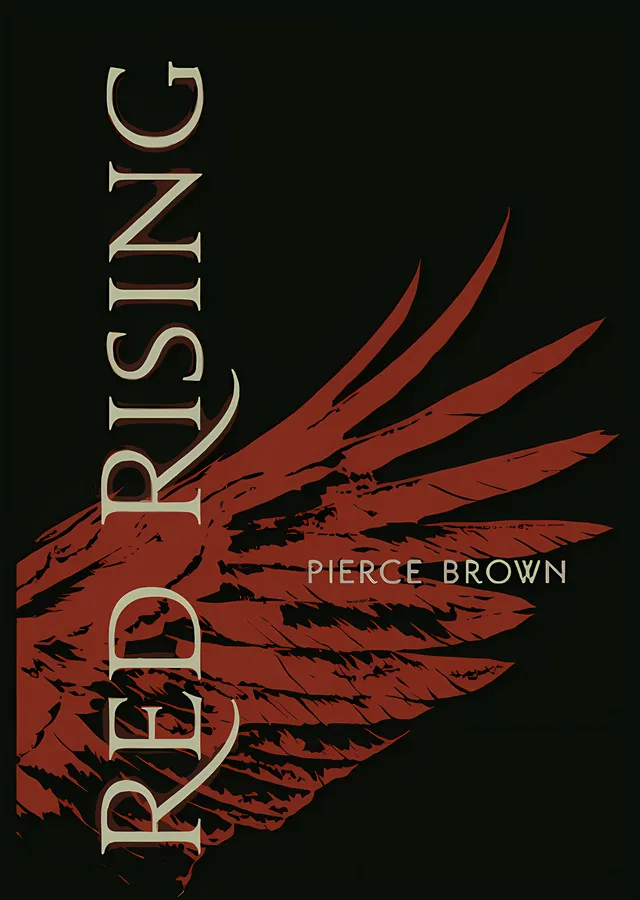 Red Rising - Dikey Tipografi metal tablo
