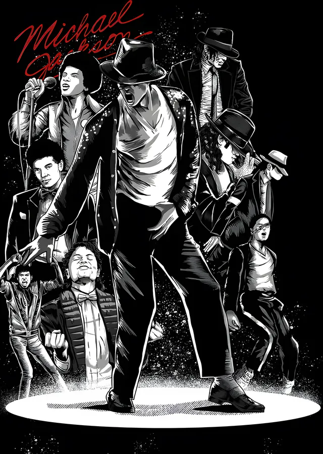 Michael Jackson - Dans Kolajı metal tablo