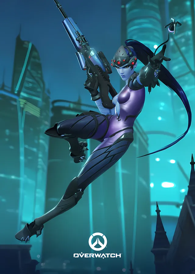 Widowmaker - Overwatch metal tablo