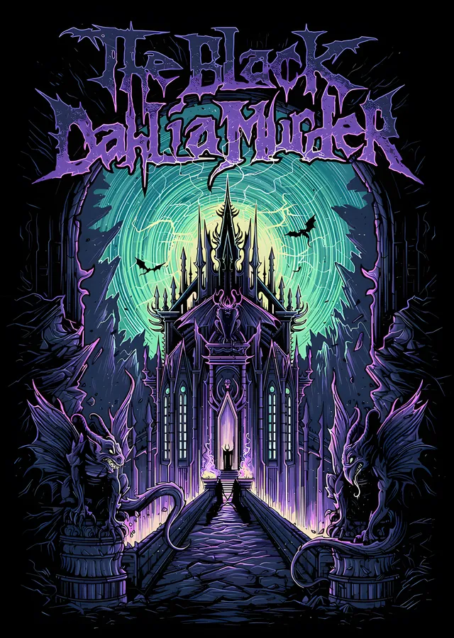 The Black Dahlia Murder - Gotik Katedral metal tablo