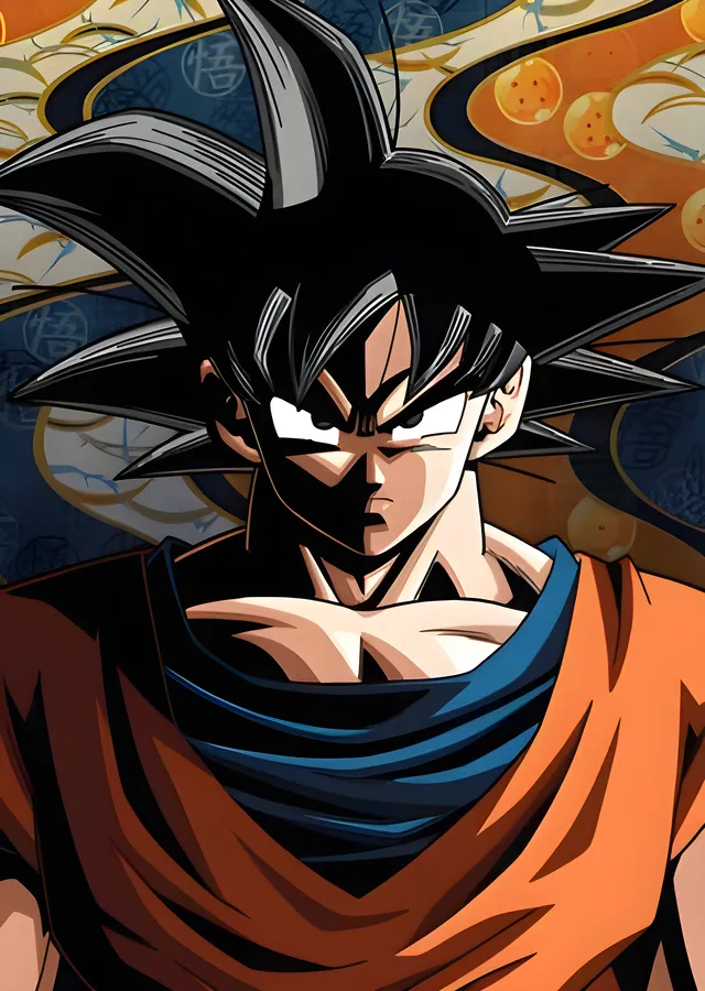 Dragon Ball Z: Goku Portre metal tablo