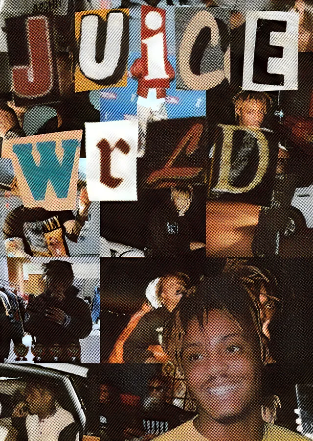 Juice WRLD - Kesik Harf Kolajı metal tablo