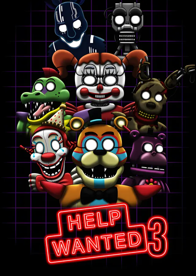 Five Nights at Freddy's - Help Wanted 3 metal tablo