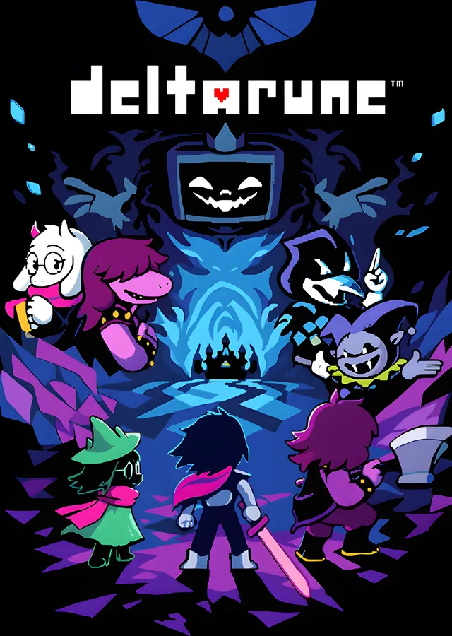 Deltarune - Televizyon Sunucusunun Gölgesinde metal tablo