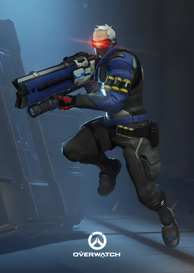 Soldier 76 - Overwatch metal tablo