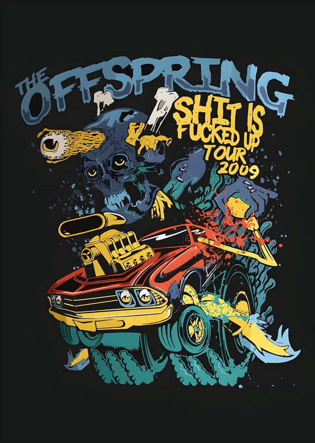 The Offspring - 2009 Turne Kolajı metal tablo