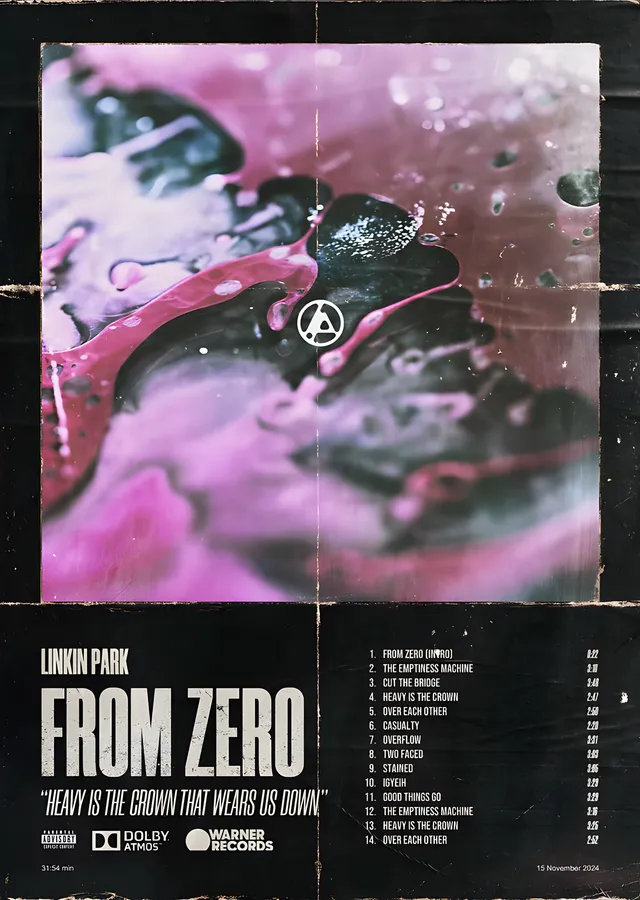 Linkin Park - From Zero Afişi metal tablo