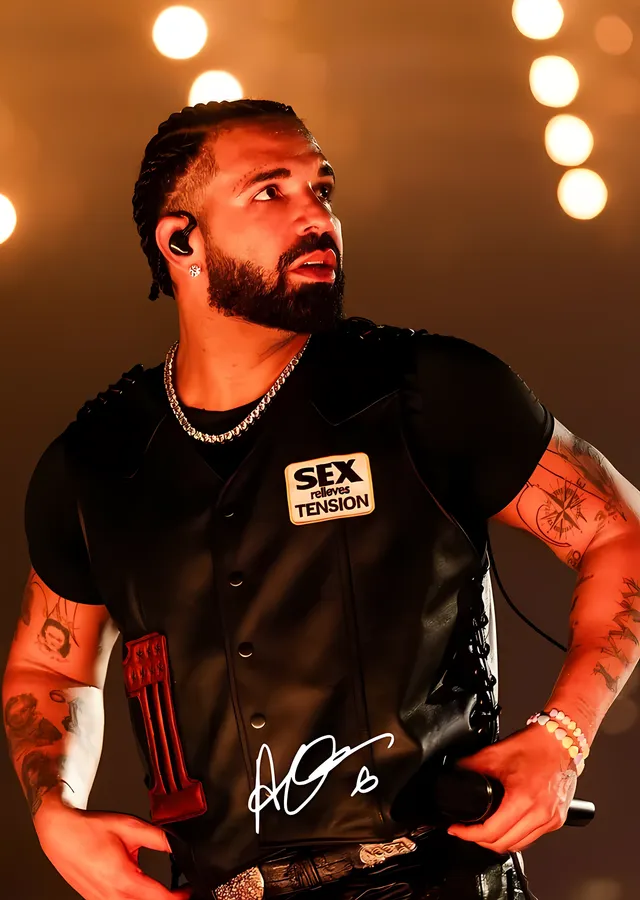 Drake - Sahne Işıkları metal tablo