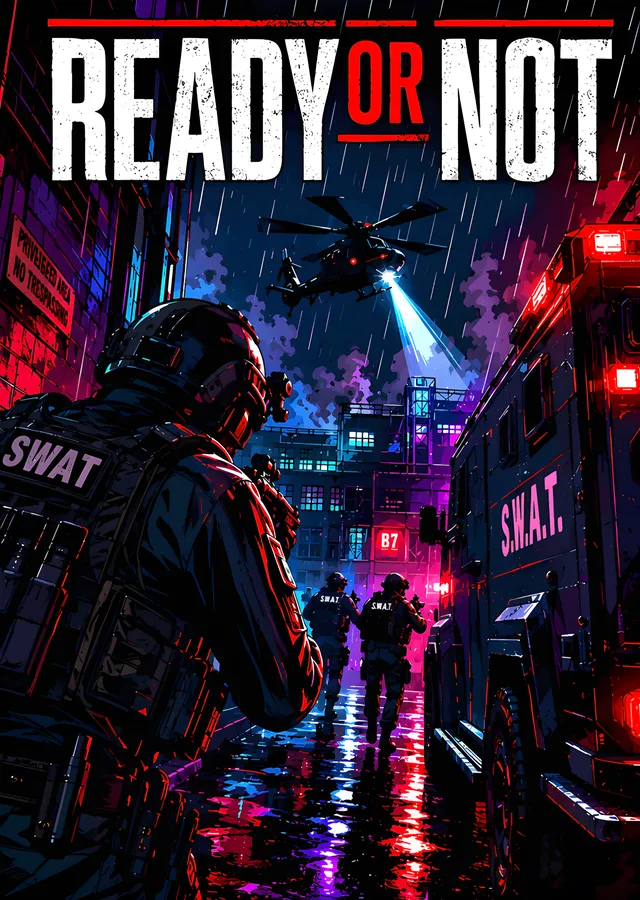 Ready or Not - Neon Sokakta Operasyon metal tablo