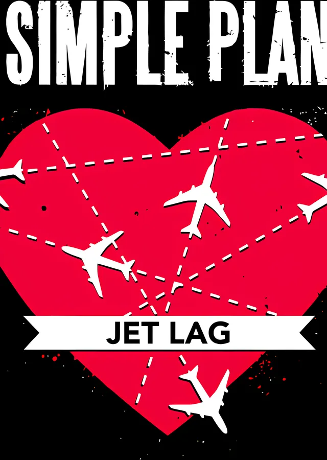 Simple Plan - Jet Lag Kalbi metal tablo