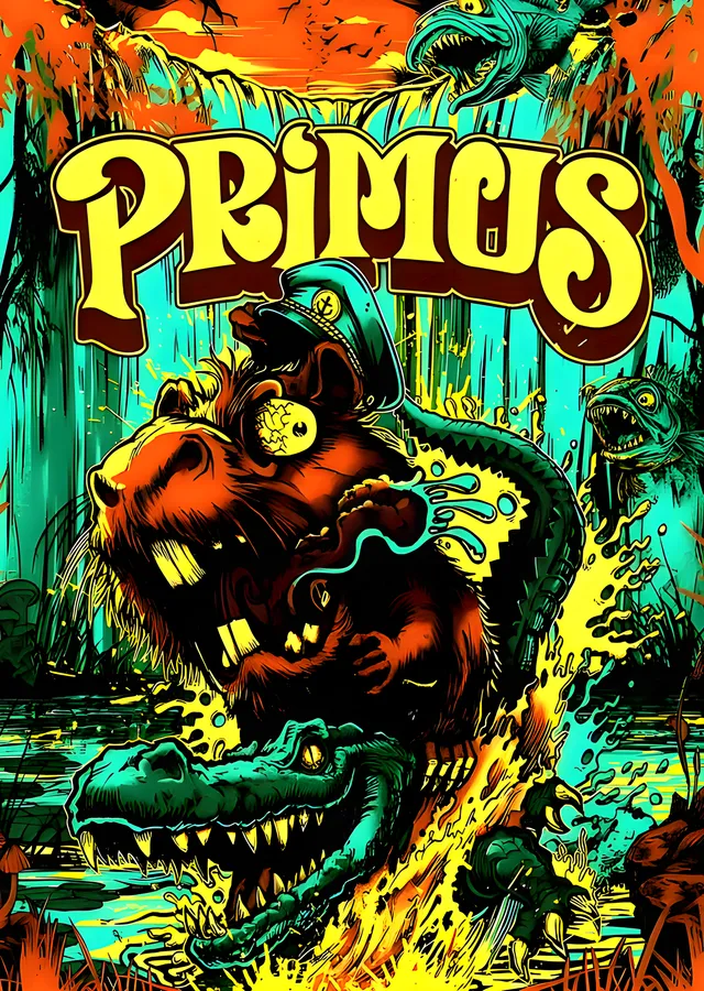 Primus - Konser Afişi metal tablo