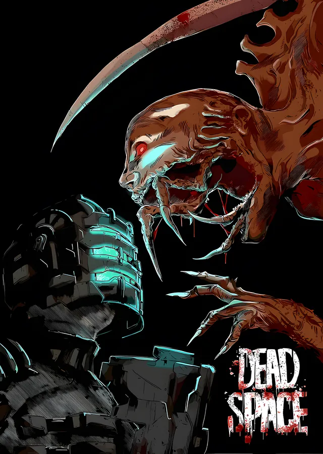 Dead Space - Yaratık metal tablo