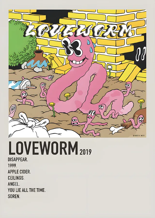 beabadoobee - Loveworm metal tablo