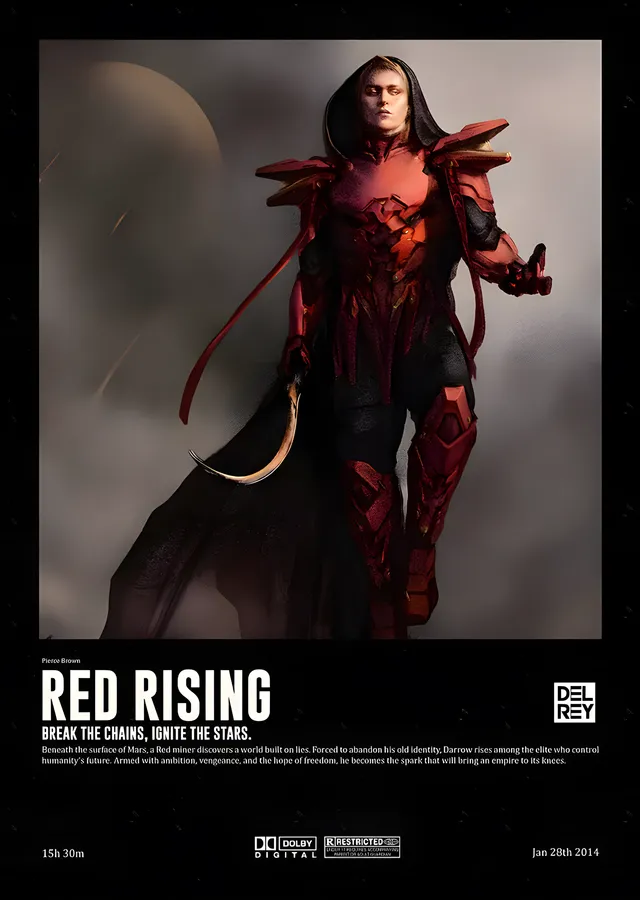Red Rising - Kızıl Karakter Afişi metal tablo