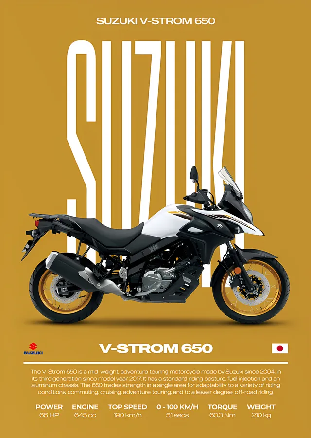 Suzuki V-Strom 650 metal tablo