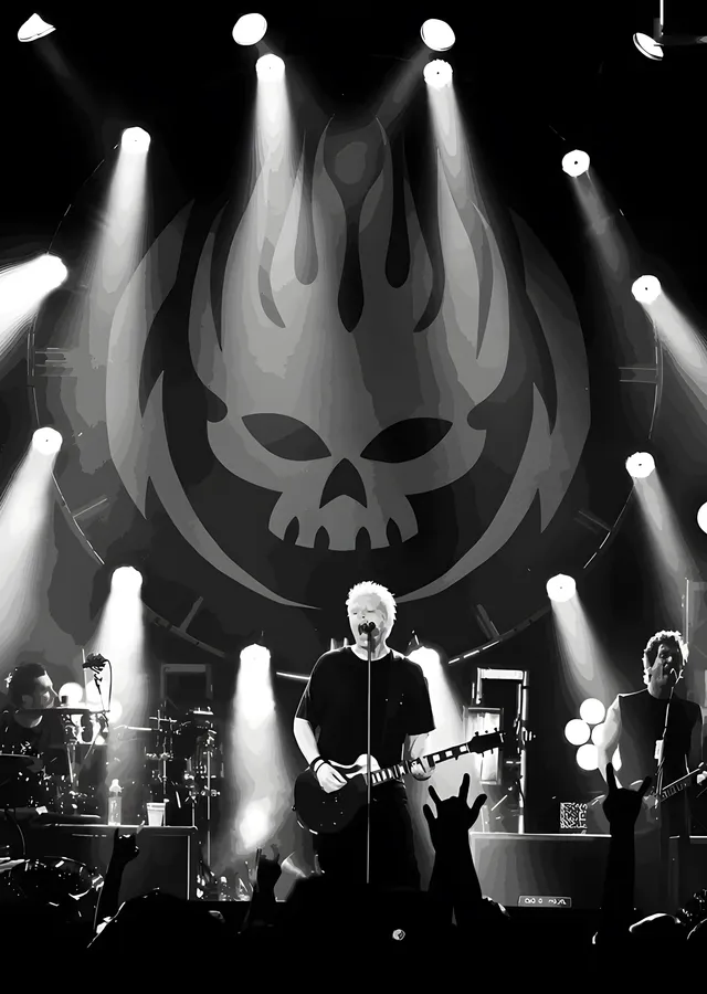 The Offspring - Sahnede Kuru Kafa Perdesi metal tablo