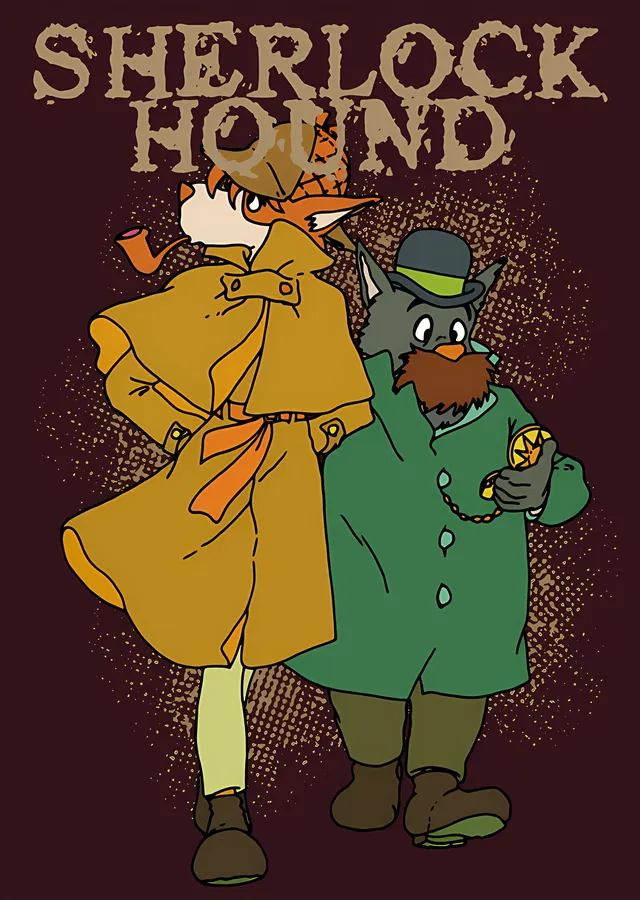Sherlock Hound - Çizgi Film Afişi metal tablo