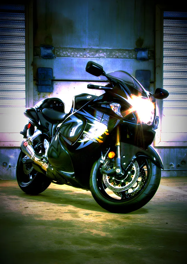 Hayabusa - Neon Garaj metal tablo