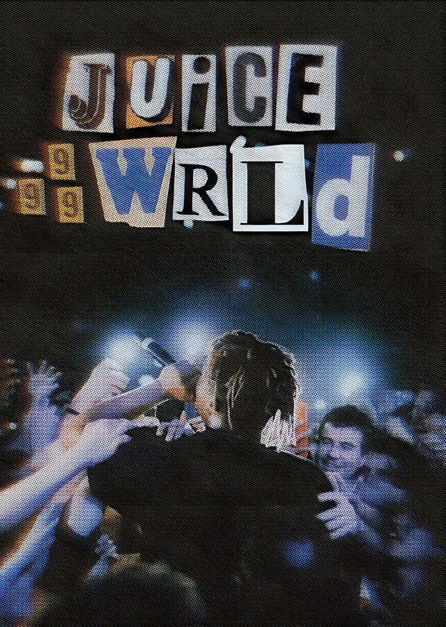 Juice WRLD - Kesik Harfli Konser Karesi metal tablo