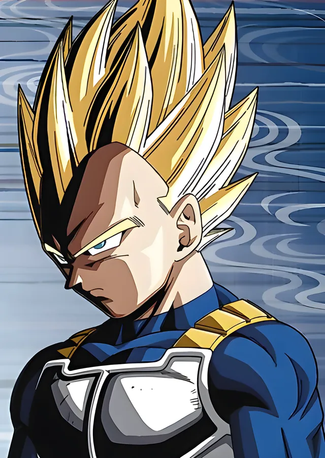 Dragon Ball Z: Süper Saiyan Vegeta metal tablo