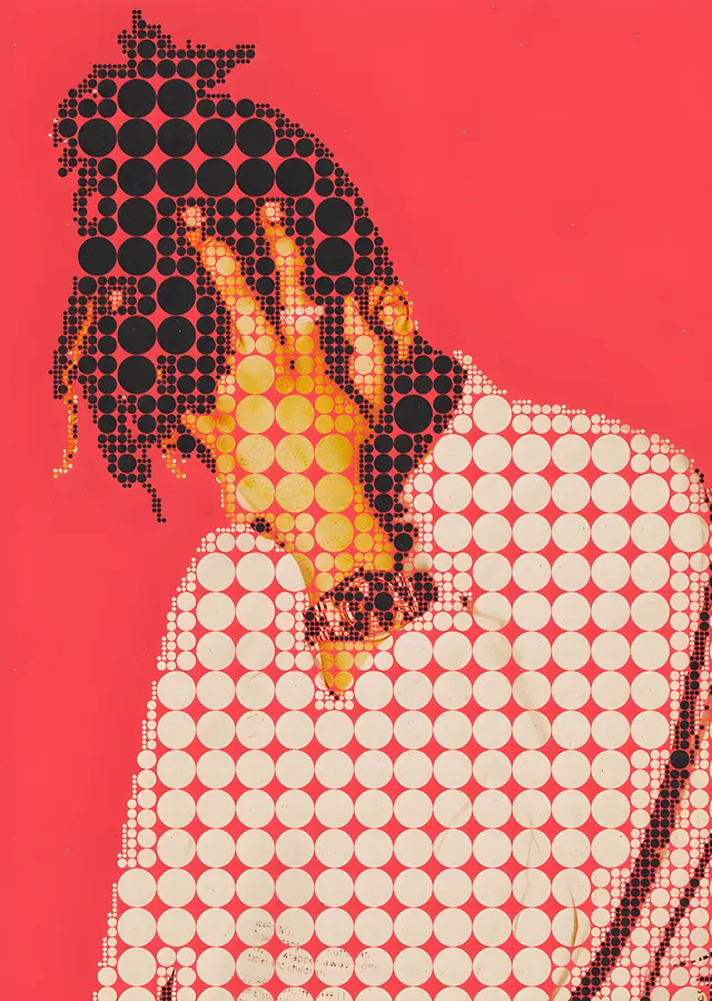Metro Boomin - Mercan Zeminde Profil Halftone metal tablo