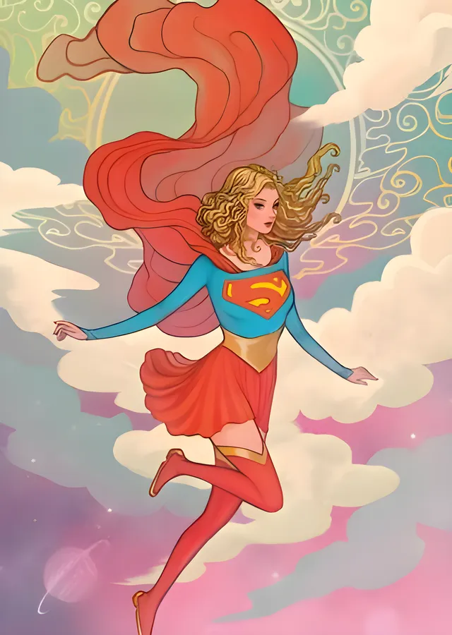 Supergirl: Woman of Tomorrow Kapak metal tablo
