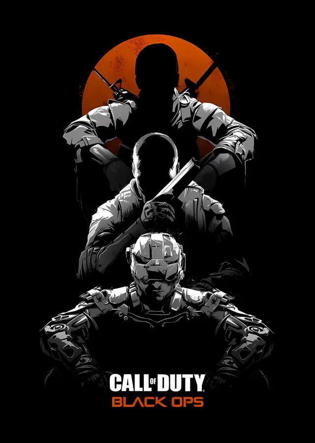 Call of Duty Black Ops metal tablo