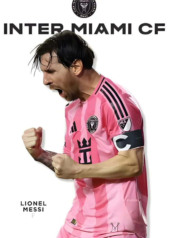Lionel Messi: Inter Miami metal tablo