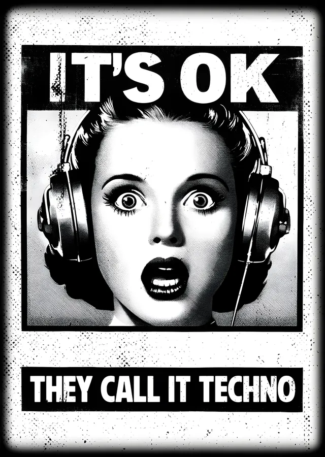 It's OK They Call It Techno metal tablo