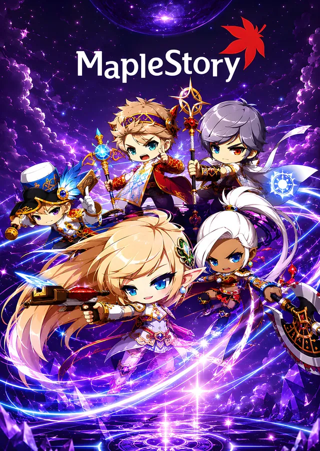 MapleStory: Mor Girdapta Chibi Kadro metal tablo