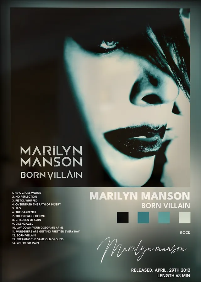 Marilyn Manson: Born Villain metal tablo