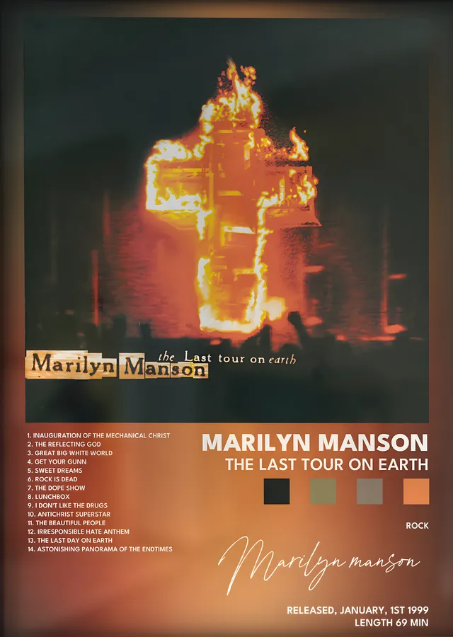 Marilyn Manson: The Last Tour on Earth metal tablo