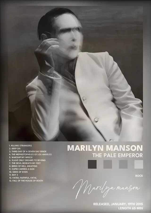 Marilyn Manson: The Pale Emperor metal tablo