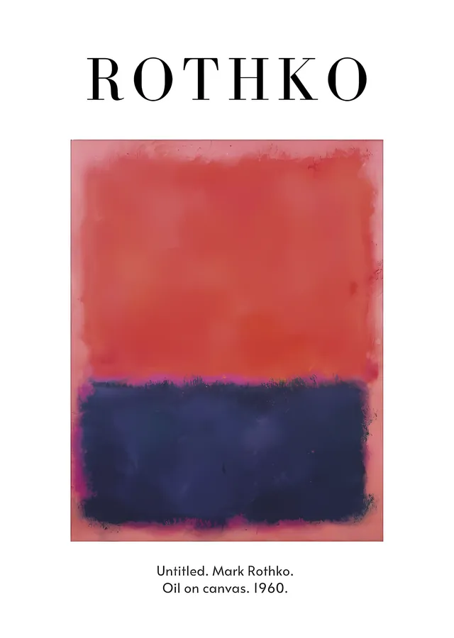 Mark Rothko - Untitled 1960 metal tablo