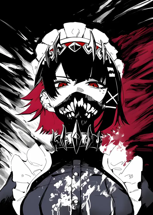 Maskeli Anime Karakteri metal tablo