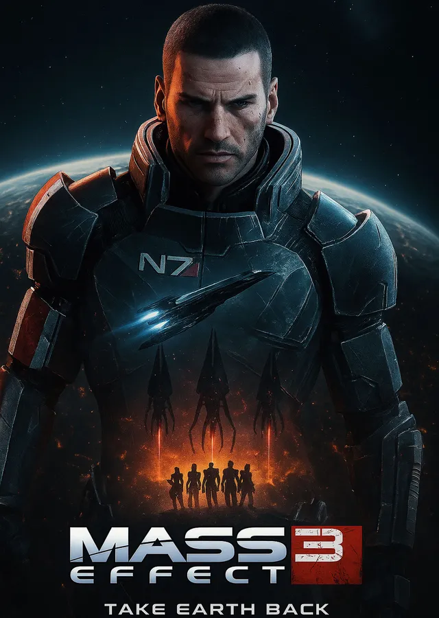 Mass Effect 3: Take Earth Back metal tablo