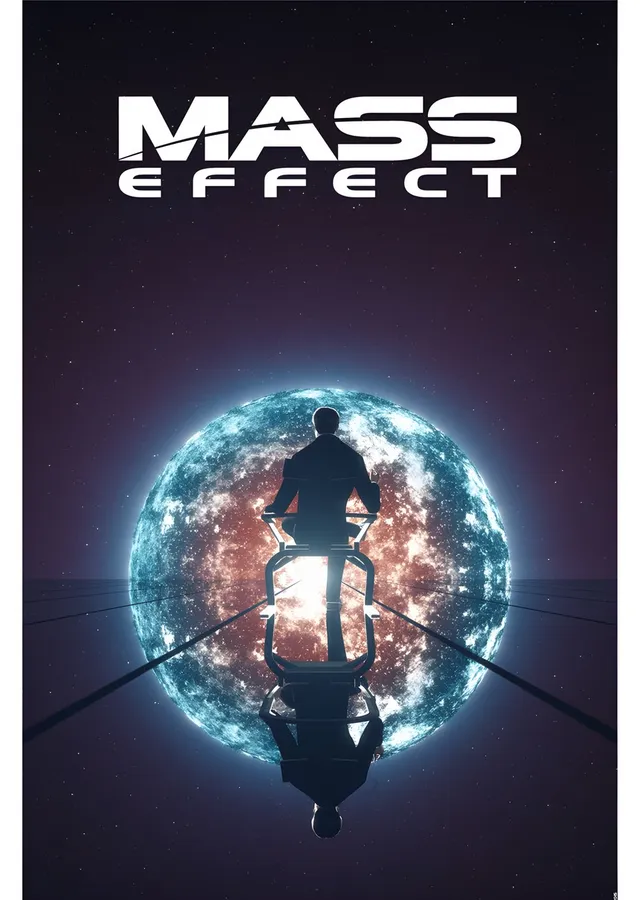 Mass Effect: Illusive Man ve Yıldız metal tablo