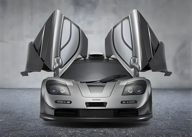 McLaren F1 GT - Açık Kapılar metal tablo