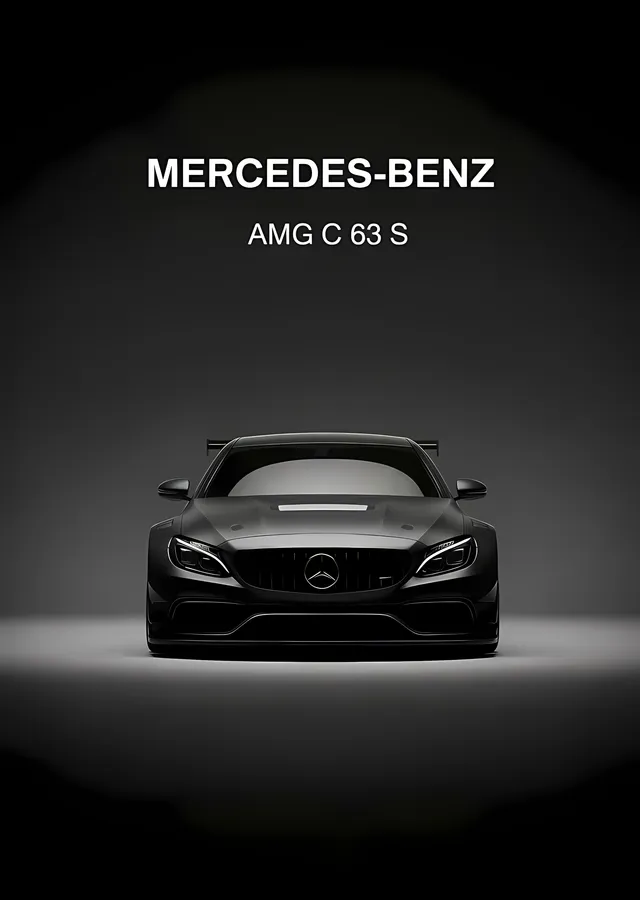Mercedes-AMG C 63 S: Spot Işığında metal tablo