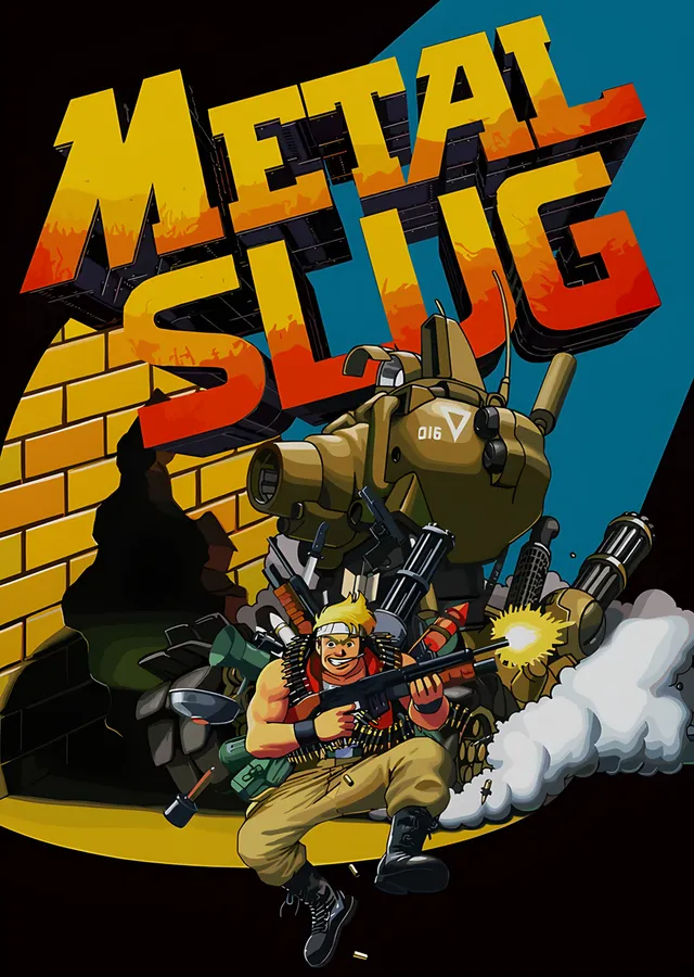 Metal Slug: Sarı Duvarda Tank Hücumu metal tablo