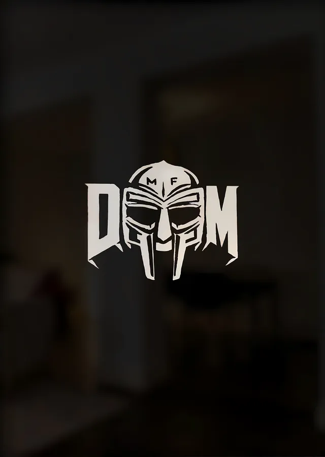 MF DOOM: Maske metal tablo