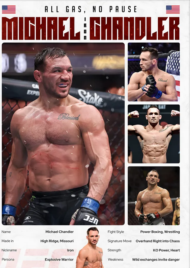 Michael Chandler Iron metal tablo