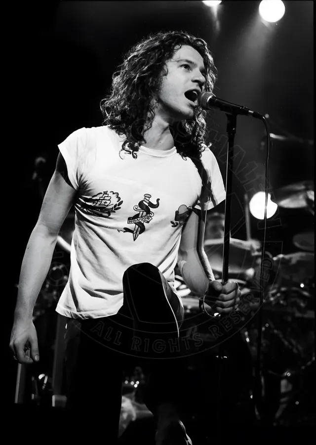 Michael Hutchence - INXS Sahnesinde metal tablo