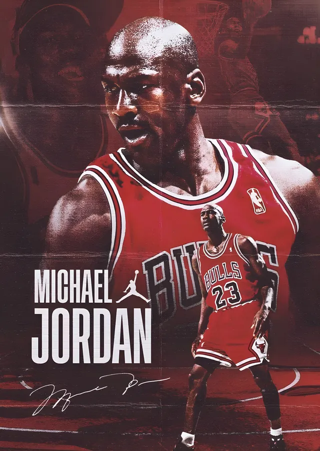Michael Jordan - Bulls Forması metal tablo