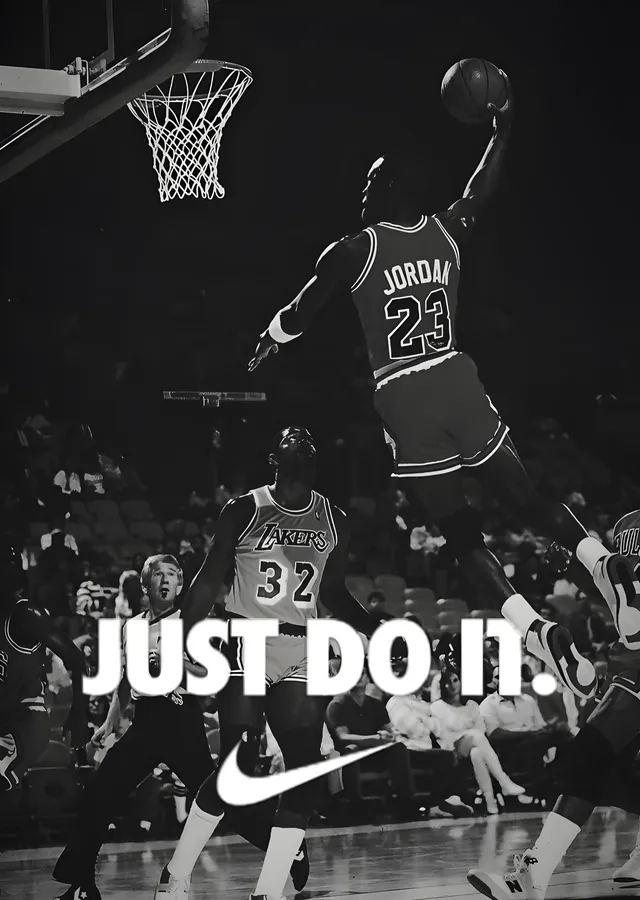 Michael Jordan - Just Do It metal tablo