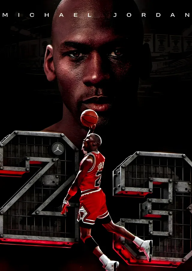Michael Jordan - Metal 23 metal tablo
