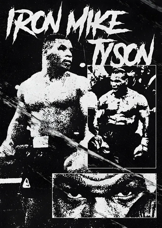 Mike Tyson - Iron Mike metal tablo