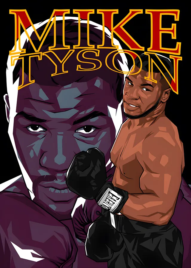 Mike Tyson - Pop Art metal tablo
